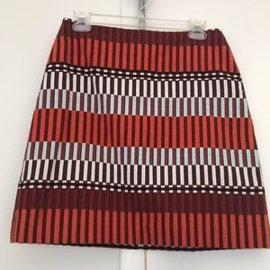 Multi Color Stripe Knit Skirt